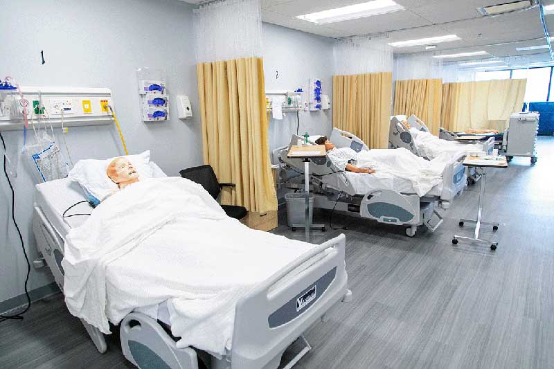 manikins in hospital setting