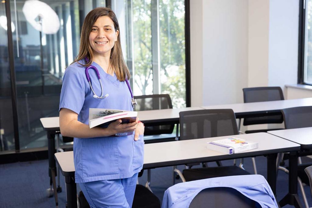 smiling nursing student